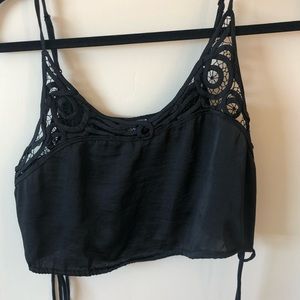 Free people intimately black lace tank
